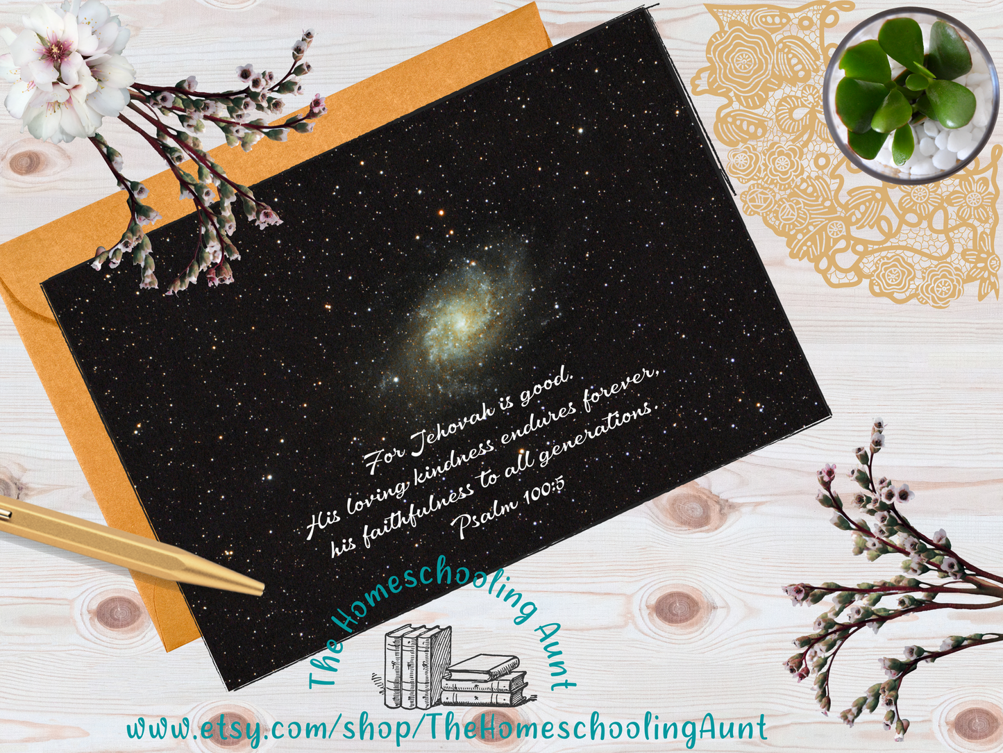 Encouragement Scripture Space Downloadable Greeting Card, Bible Scripture Cards, Outer Space Greeting Card, JW Friendship, Best Life Ever