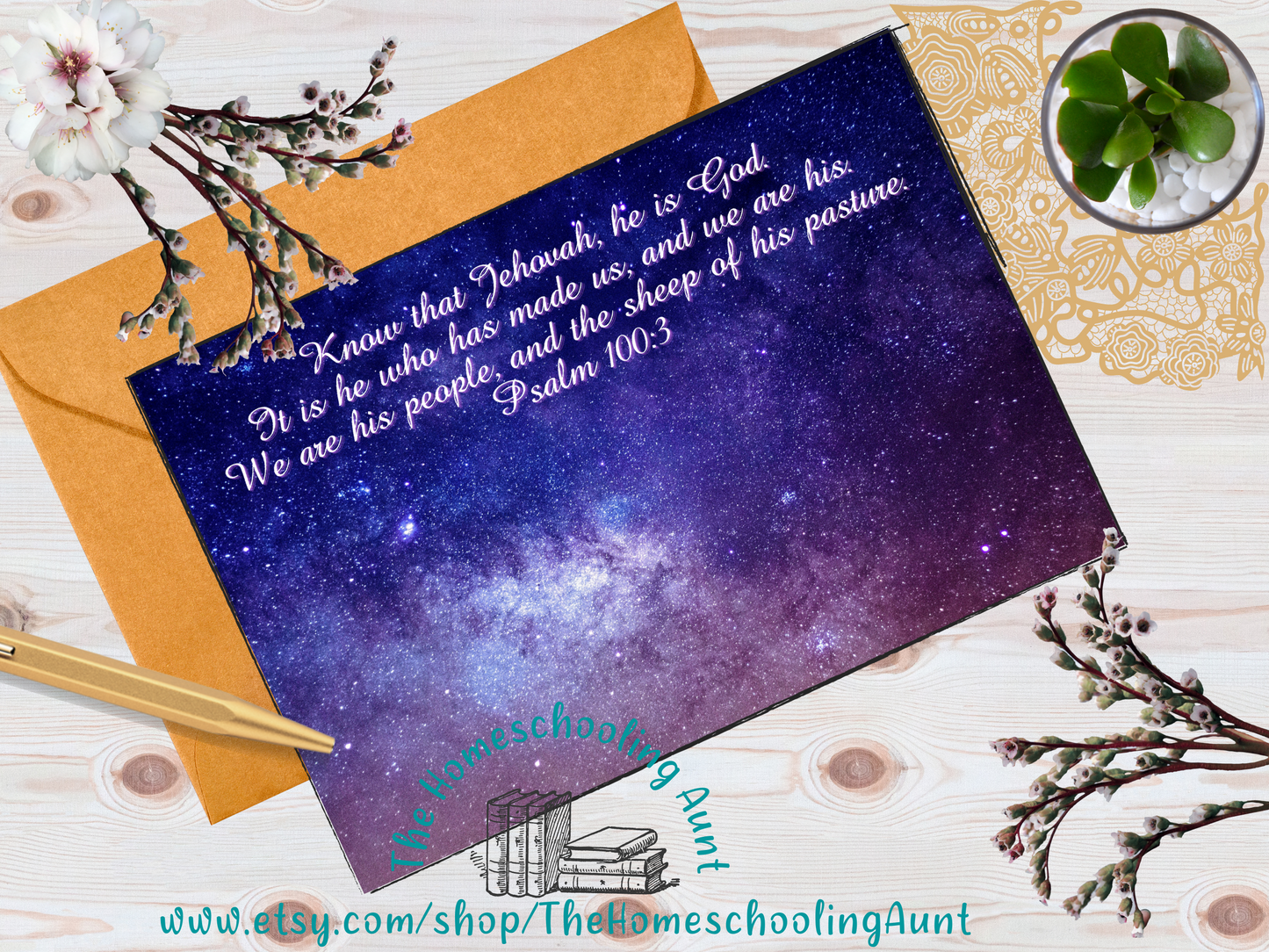 Encouragement Scripture Space Downloadable Greeting Card, Bible Scripture Cards, Outer Space Greeting Card, JW Friendship, Best Life Ever