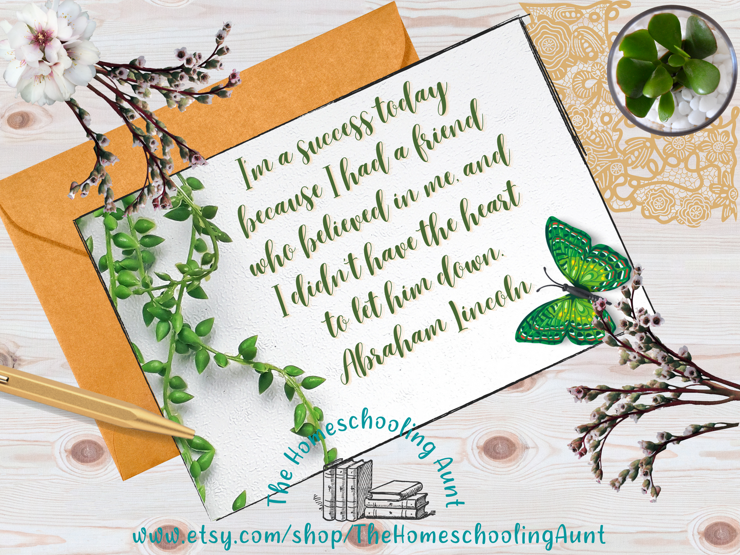 Butterfly Greeting Cards, Scripture Greeting Card, Beautiful Butterfly, God's Creation, Abraham Lincoln Quote, Spring Greeting Card, JW Card