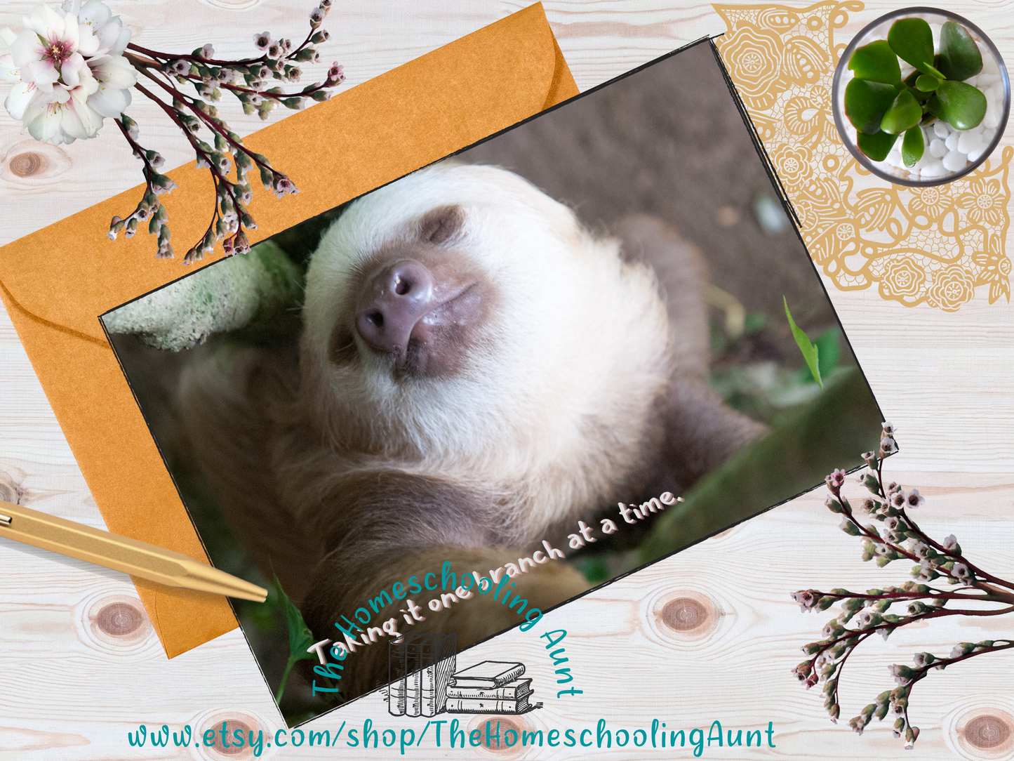 Sloth Greeting Card Set, Sloth Greeting Cards, Set of 5 Downloadable Cards, Funny Sloth Cards, Happy Cards, Friendship Cards, Sloth Invites