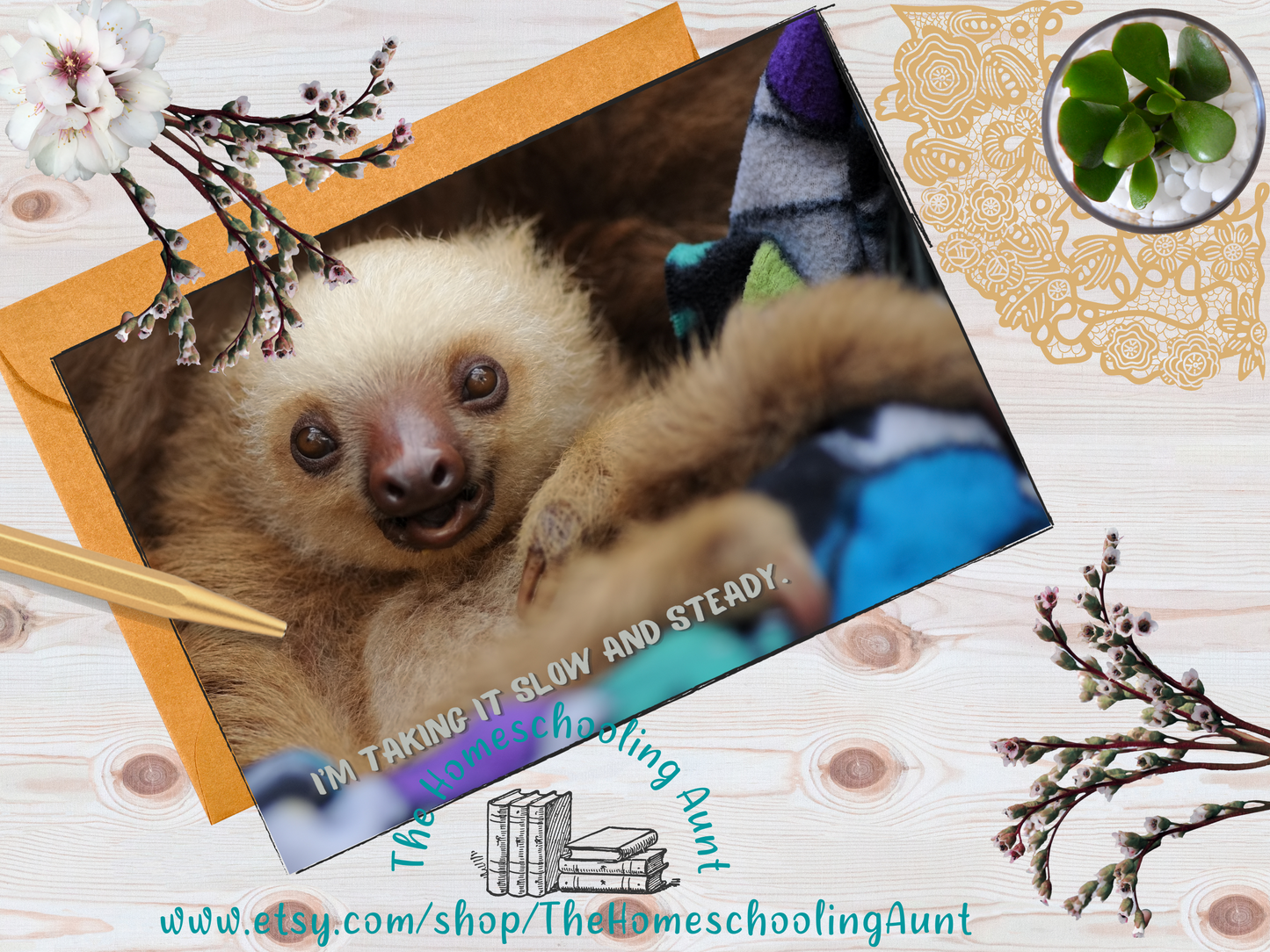 Sloth Greeting Card Set, Sloth Greeting Cards, Set of 5 Downloadable Cards, Funny Sloth Cards, Happy Cards, Friendship Cards, Sloth Invites